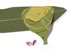 端午节矢量粽子红豆