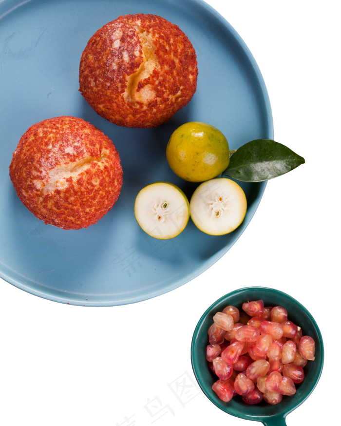 糕点新鲜石榴石榴粒水果