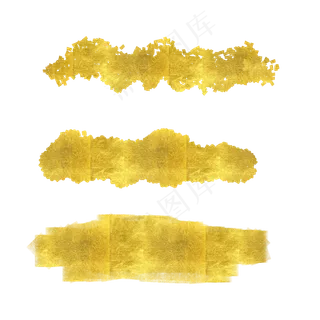 金箔烫金笔刷PNG素材