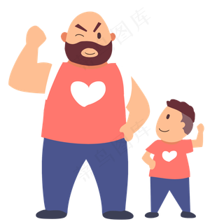 父亲节锻炼父子