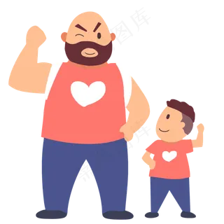 父亲节锻炼父子