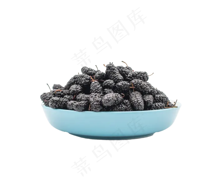 一盘黑色桑葚(4800*4100px 300 dpi )
