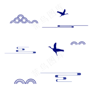 中国风通用青花瓷底纹,免抠元素