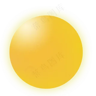 手绘黄色的月亮免抠图