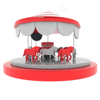 旋转木马,免抠元素