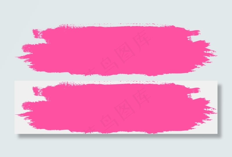 动感笔刷红色矢量图