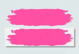 动感笔刷红色矢量图