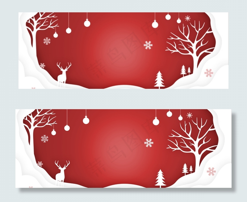 淘宝天猫电商圣诞节微立体海报背景