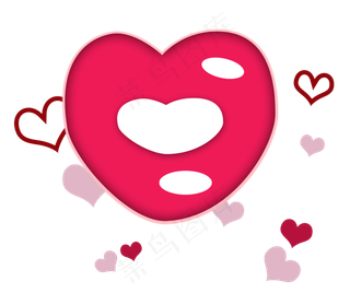 嘴唇情人节png素材