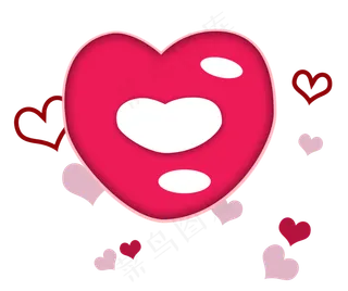 嘴唇情人节png素材