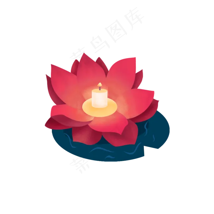 中元节河灯png,免抠元素(2000X2000(DPI:300))psd模版下载