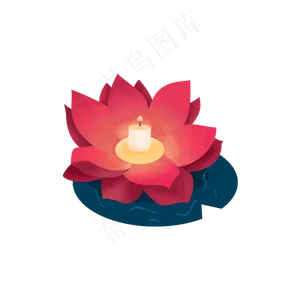 中元节河灯png,免抠元素