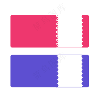 波浪分割电商优惠券边框