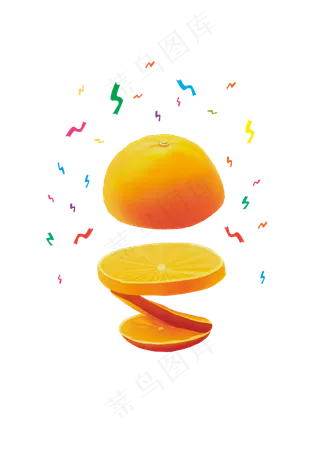 手绘橙子促销
