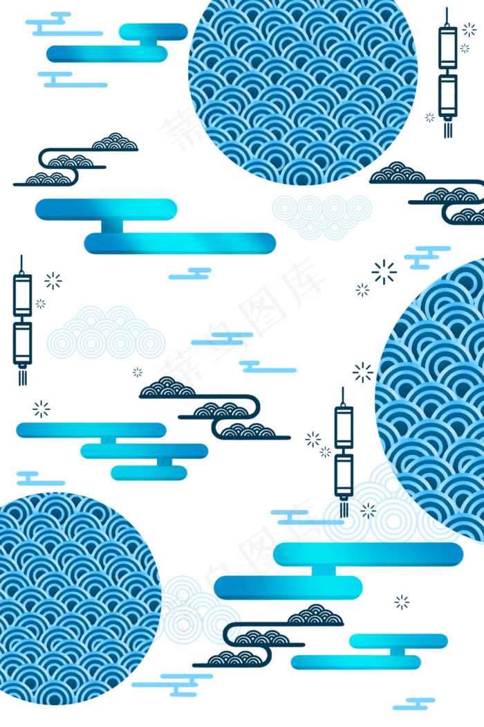 日本风国潮底纹(1024X1536(DPI:300))psd模版下载