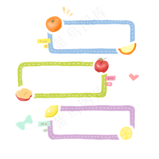 水果苹果边框