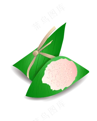 矢量免扣卡通粽子