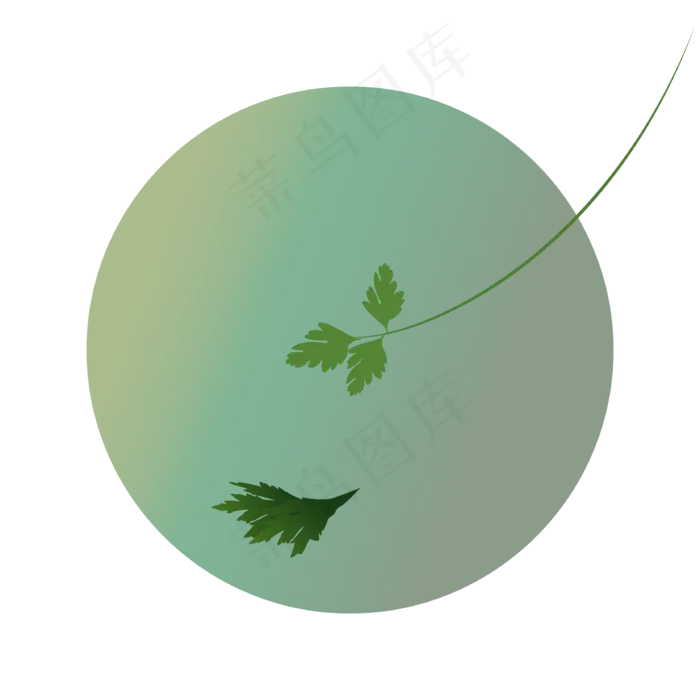 端午节艾草装饰图(3333*3333px 300 dpi )ai矢量模版下载