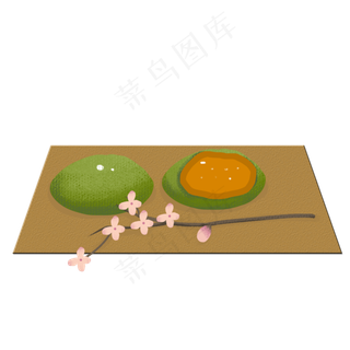 清明节青团png素材