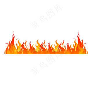 通用节日红色卡通火焰元素,免抠元素