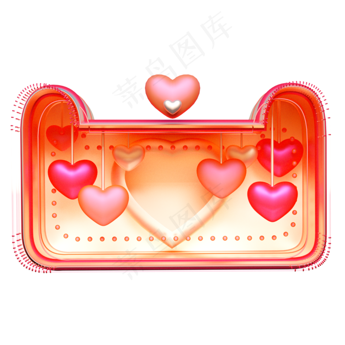 天猫情人节电商猫头红心