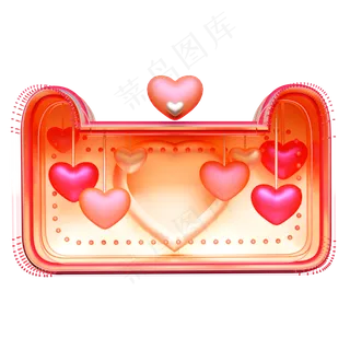 天猫情人节电商猫头红心