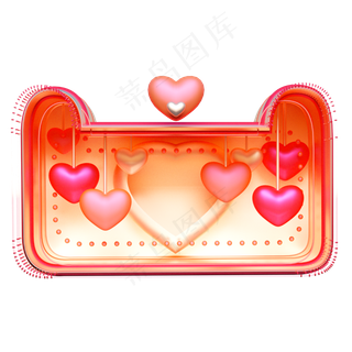 天猫情人节电商猫头红心