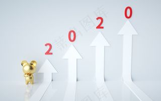 c4d商务金融鼠年文字2020