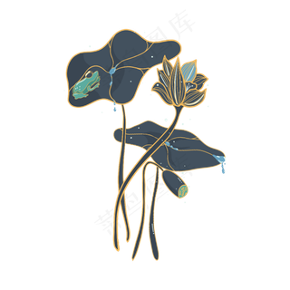 小暑大暑清凉莲花荷叶