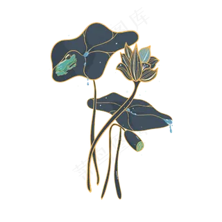 小暑大暑清凉莲花荷叶