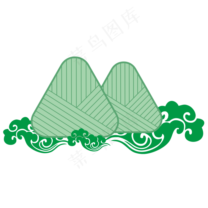 端午节祥云粽子中国节日