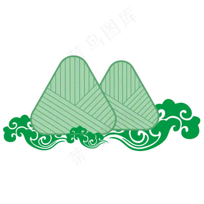 端午节祥云粽子中国节日(2000*2000px 300 dpi )ai矢量模版下载