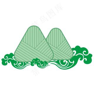 端午节祥云粽子中国节日