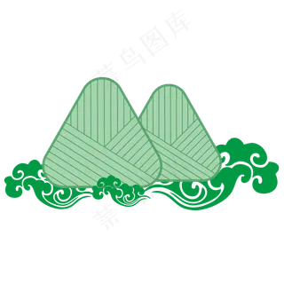 端午节祥云粽子中国节日