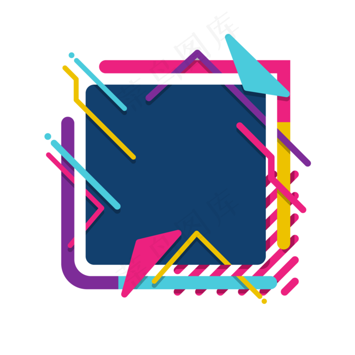 618电商流体多彩渐变装饰免扣