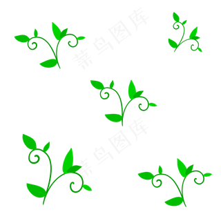 绿色植物叶子蔓藤叶子