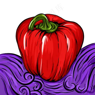 国潮美食辣椒食物,免抠元素