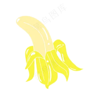 简约可爱水果蔬菜香蕉