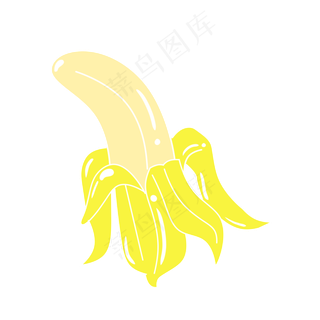 简约可爱水果蔬菜香蕉