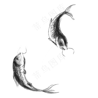 水墨鱼