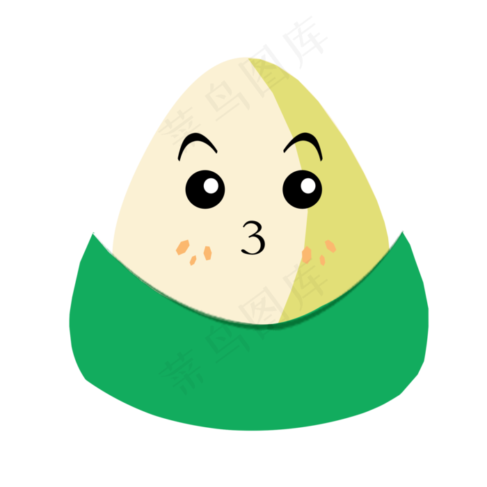 可爱卡通端午节粽子