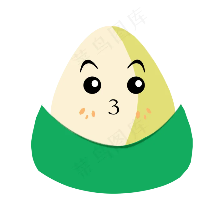 可爱卡通端午节粽子(2000X2000(DPI:300))psd模版下载