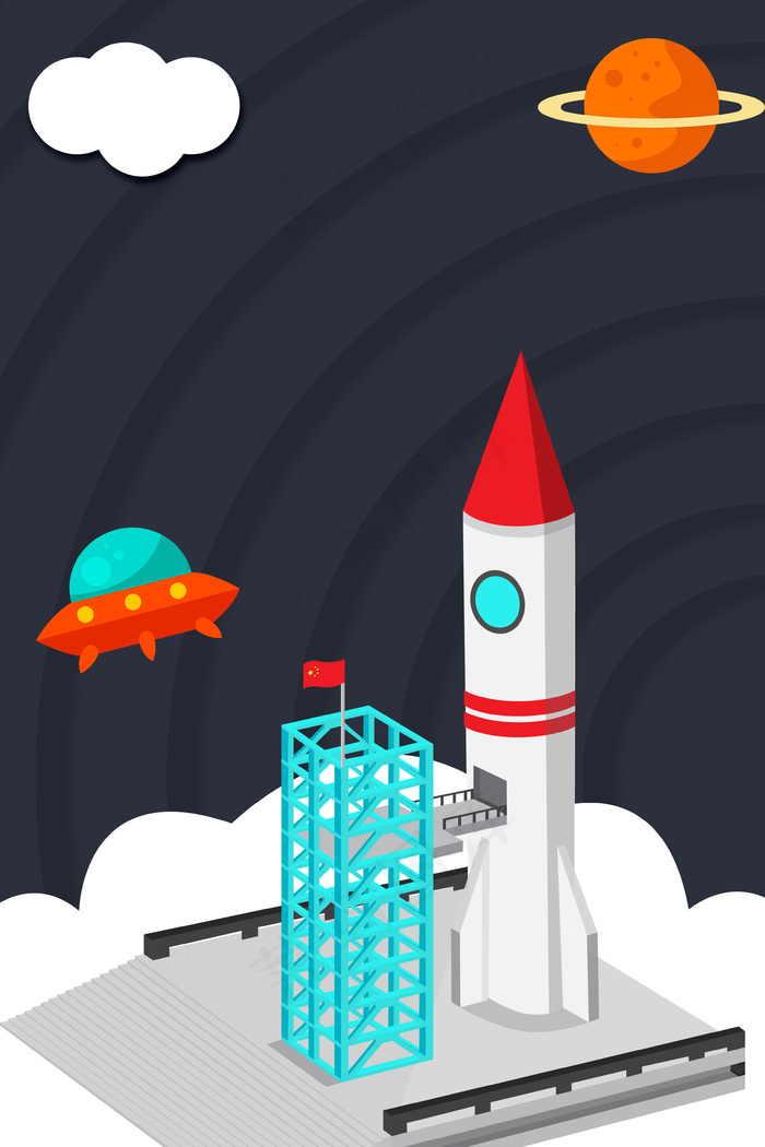 机器人梦幻科技海报背景素材