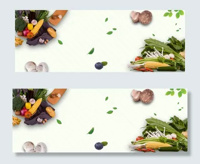 清新简约蔬果美食banner 清新简约蔬果美食banner