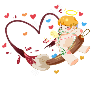 情人节丘比特爱心