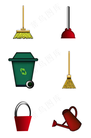 大扫除垃圾桶水桶浇花水壶