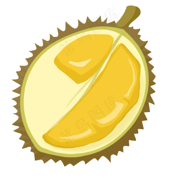 水果之王榴莲韶子(2000X2000(DPI:300))psd模版下载