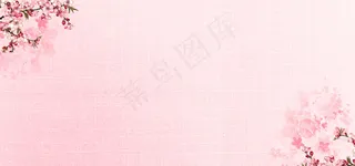 粉色花朵banner
