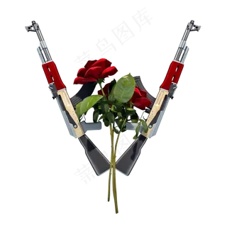 战争与和平创意雕塑png图