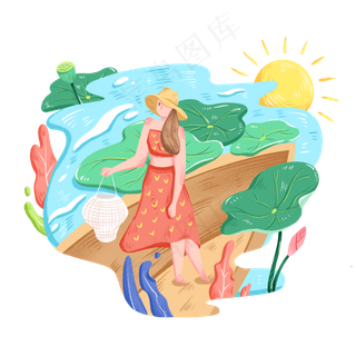 夏天夏季暑假快乐时光